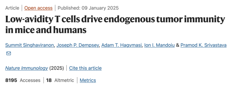 Patrick Hwu: Low Avidity T Cells Drive Cancer Control: A New Insight